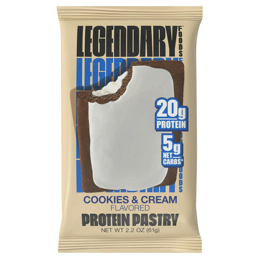 Legendary Foods Pastry Cookies And Cream 2.2 Oz Pack of 10