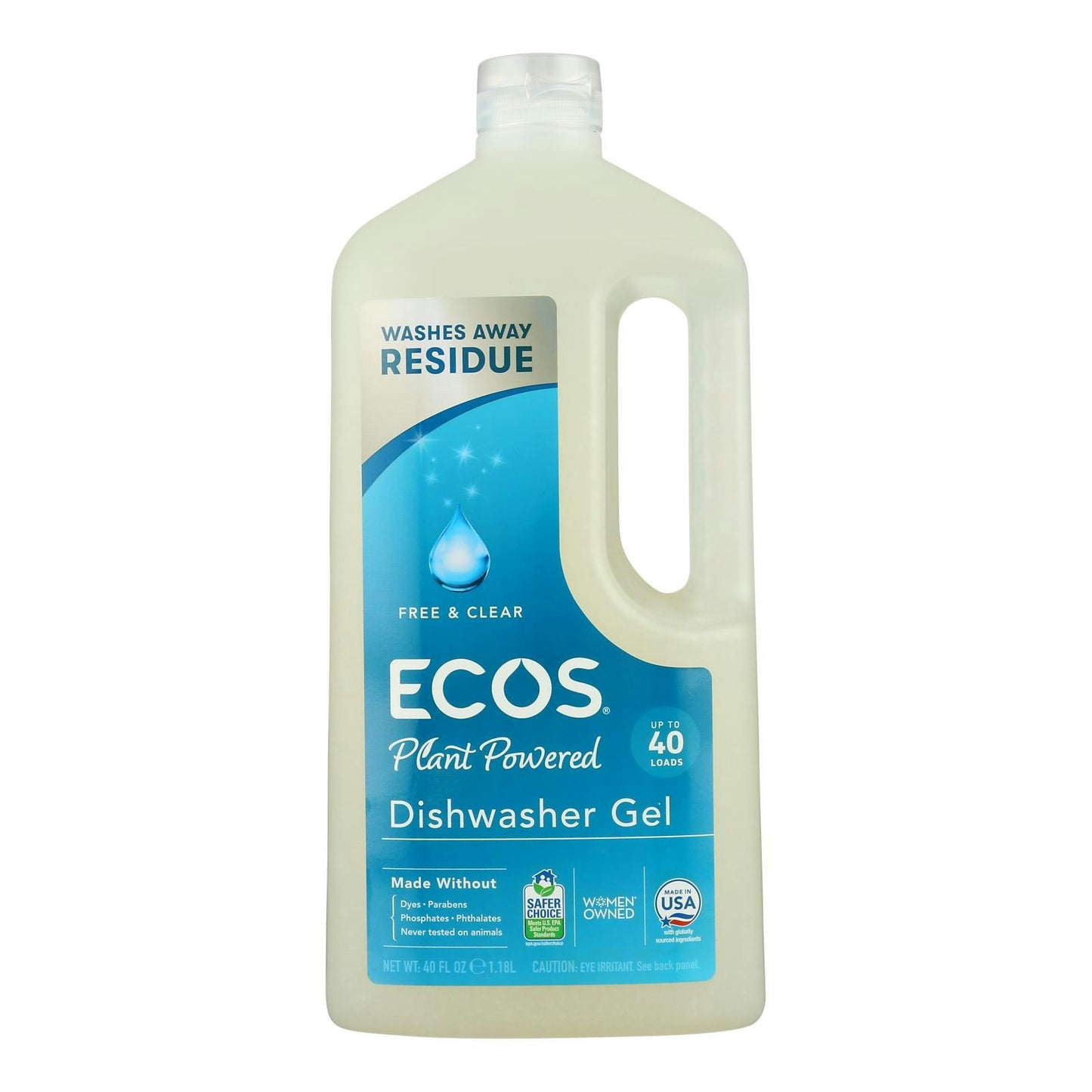 Earth Friendly Free and Clear Auto Dishwasher Gel 40 fl oz (Pack of 8)