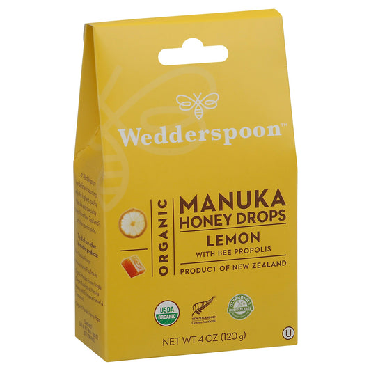 Wedderspoon Drop Manuka Lemon 4 oz (Pack of 6)