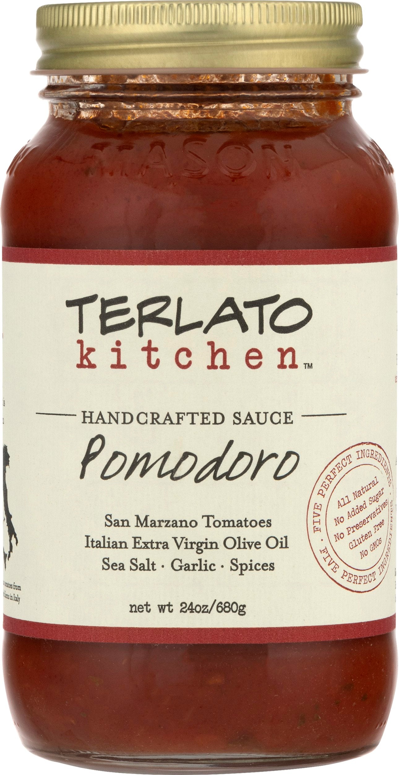 Terlato Kitchen Sauce Pomodoro Small Batch 24 oz (Pack of 6)