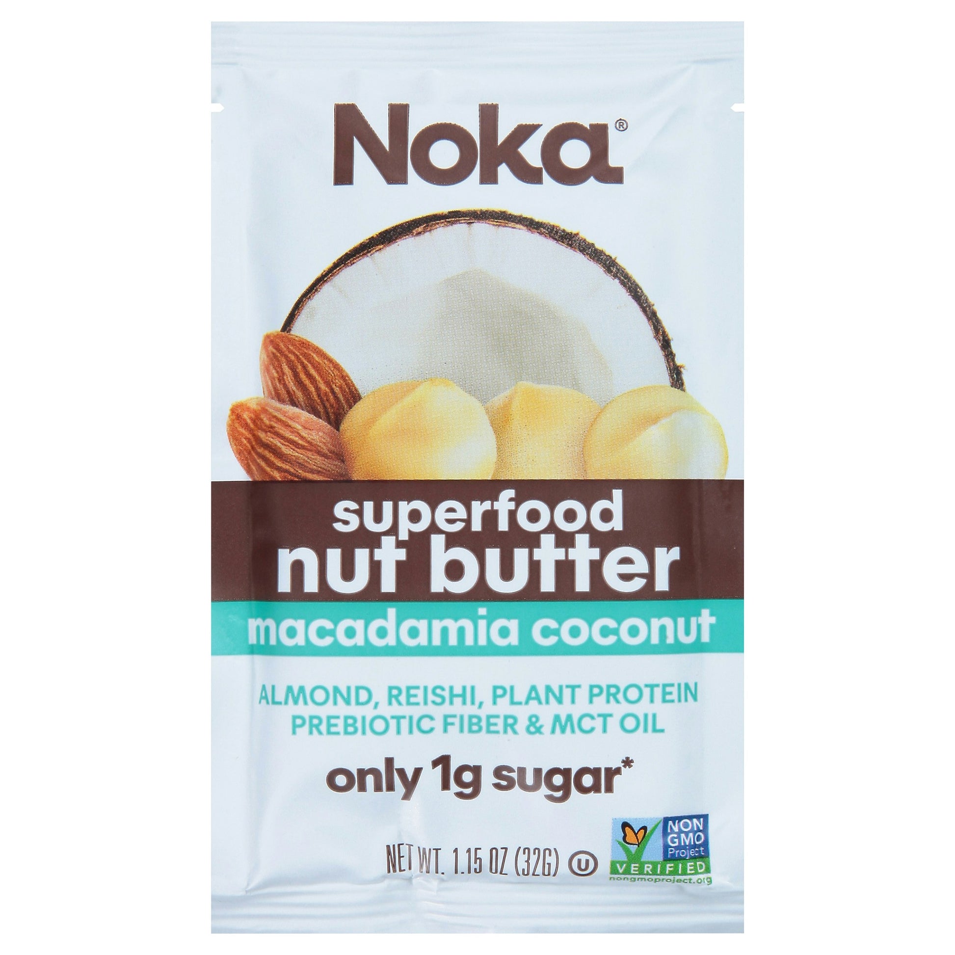 Noka Butter Macadamia Coconut 1.15 Oz Pack of 10