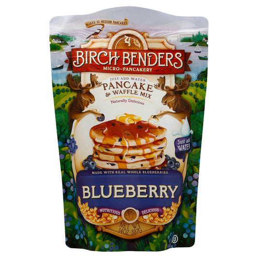 Birch Benders Pancake Waffle Mix Blueberry 14 Oz (Pack of 6)