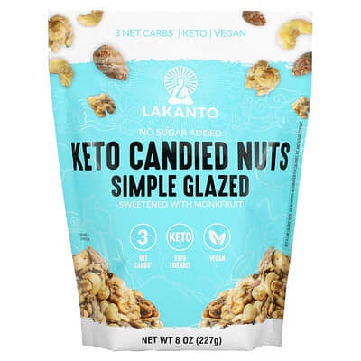 Lakanto - Nuts Keto Simple Glazed 8 oz (Pack of 12)