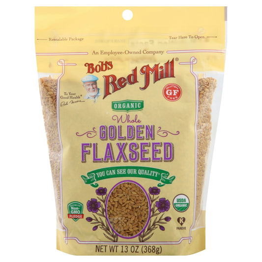 Bobs Red Mill Flaxseed Golden Org 13 oz (Pack of 4)