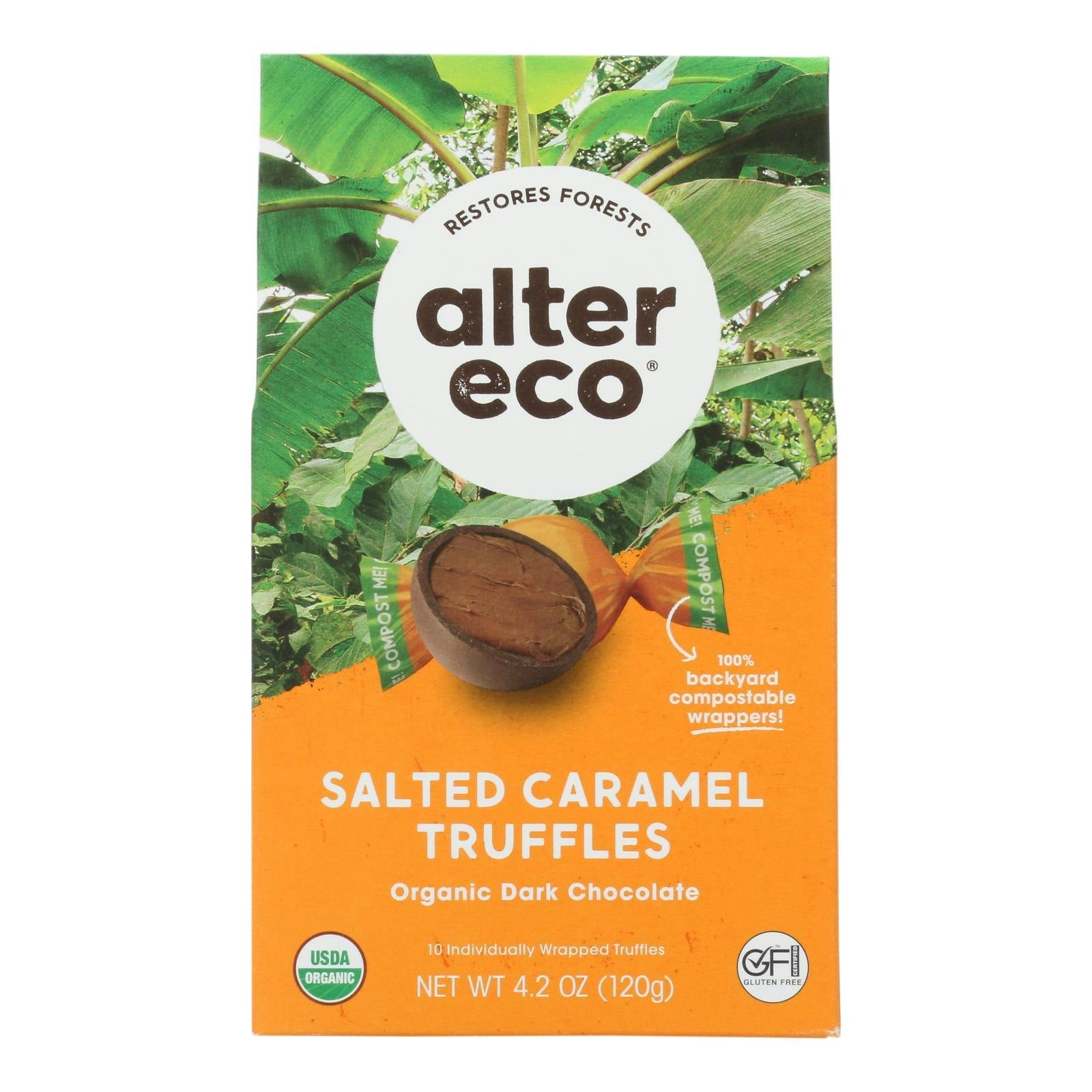 Alter Eco Americas Truffles - Salted Caramel Organic 4.2 oz (Pack of 8)