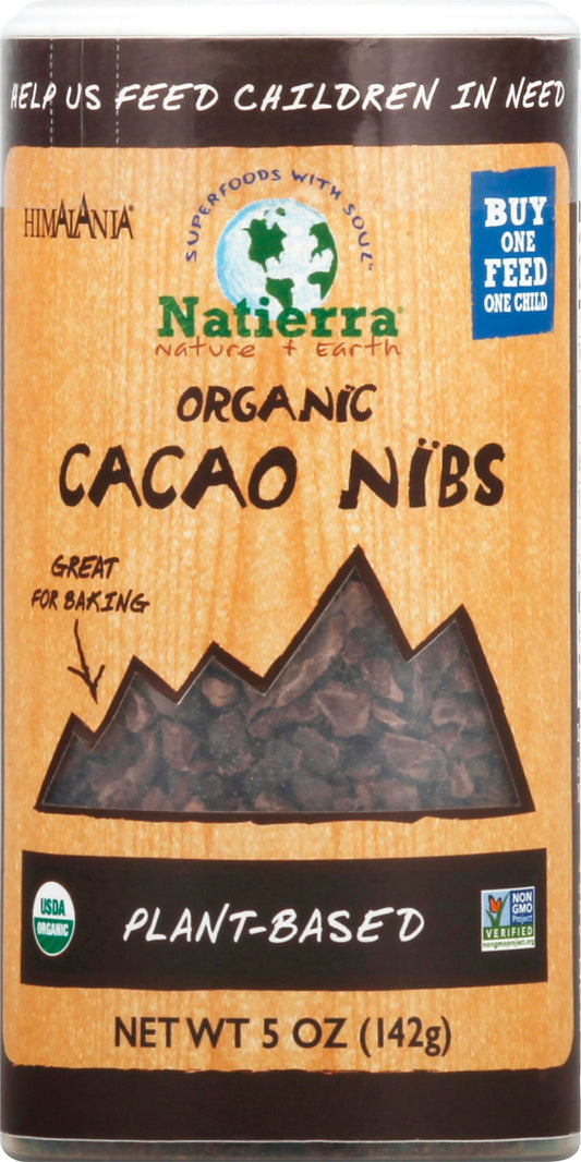 Natierra Himalania Organic Raw Cacao Nibs 5 Oz Pack of 12