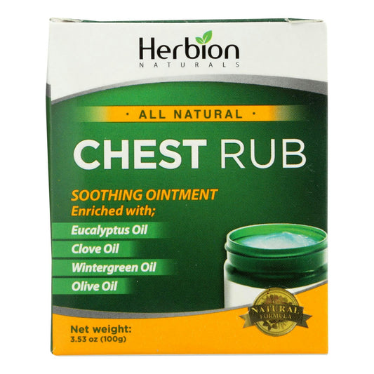 Herbion Naturals All Natural Chest Rub Ointment -  3.53 OZ