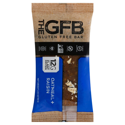 The GFB Bar Gluten Free Oatmeal Raisin 2.05 Oz (Pack of 12)