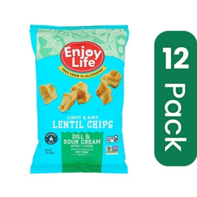 Enjoy Life lentils dill & sour cream Gluten Free - 4 oz (Pack of 12)