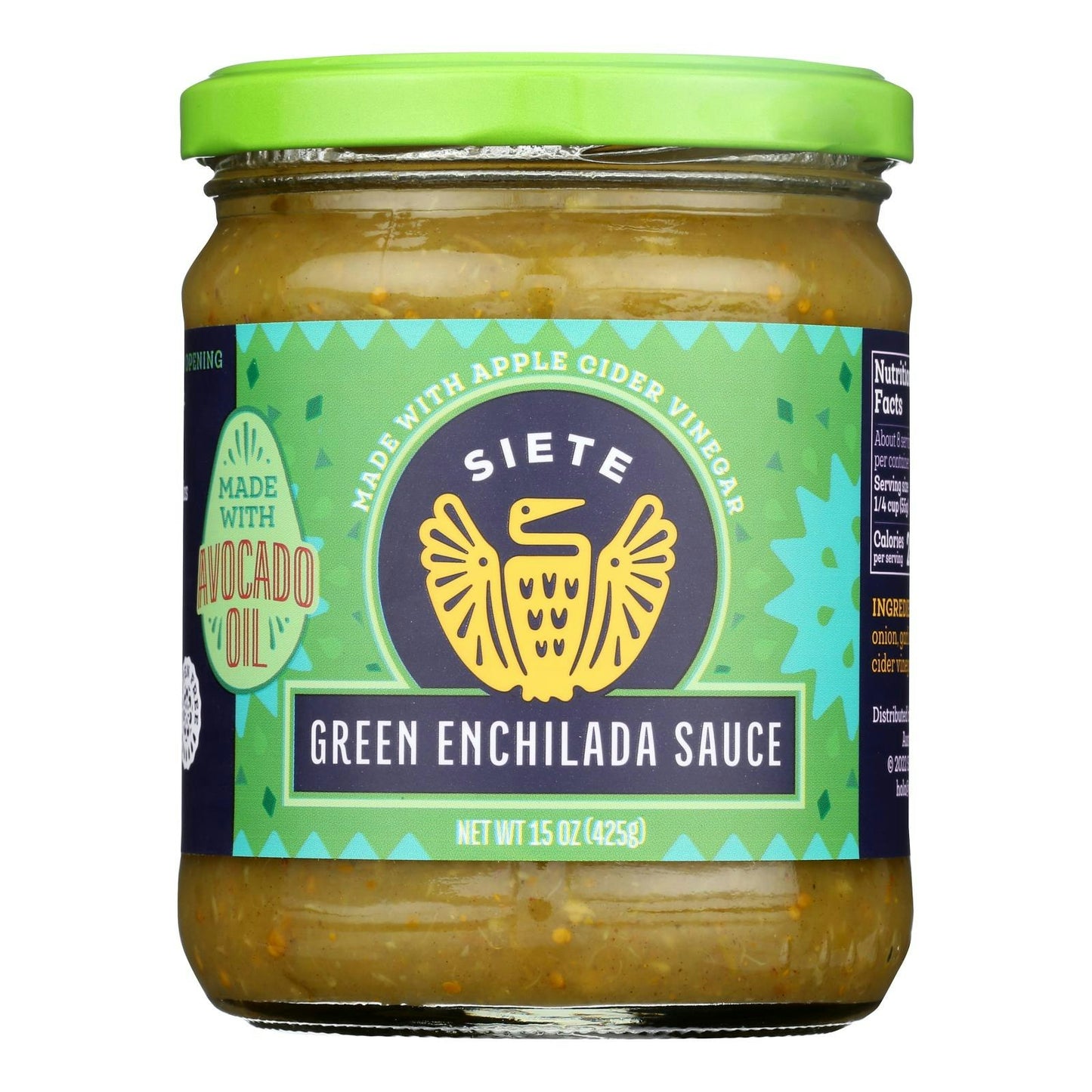 Siete - Sauce Green Enchilada 15 oz (Pack of 6)