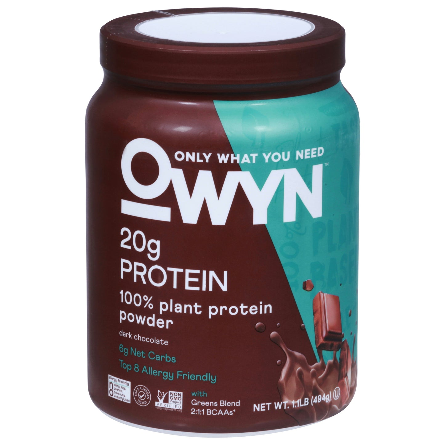 Owyn Protein Powder Dark Chocolate Chip 1.2 Lb