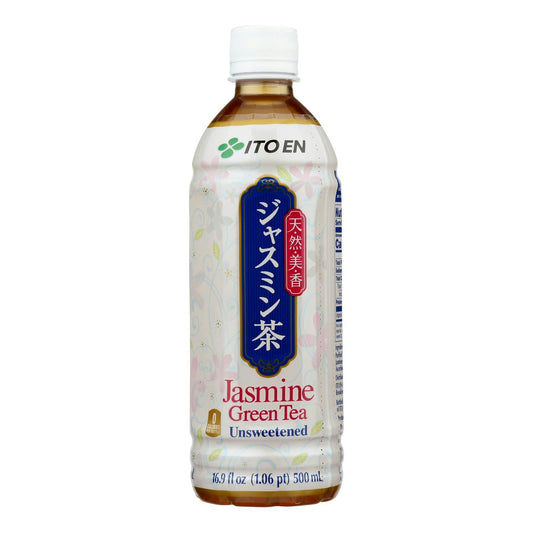 ITO EN Green Tea Unsweetened Jasmine - 16.9 Fl. oz (Pack of 12)