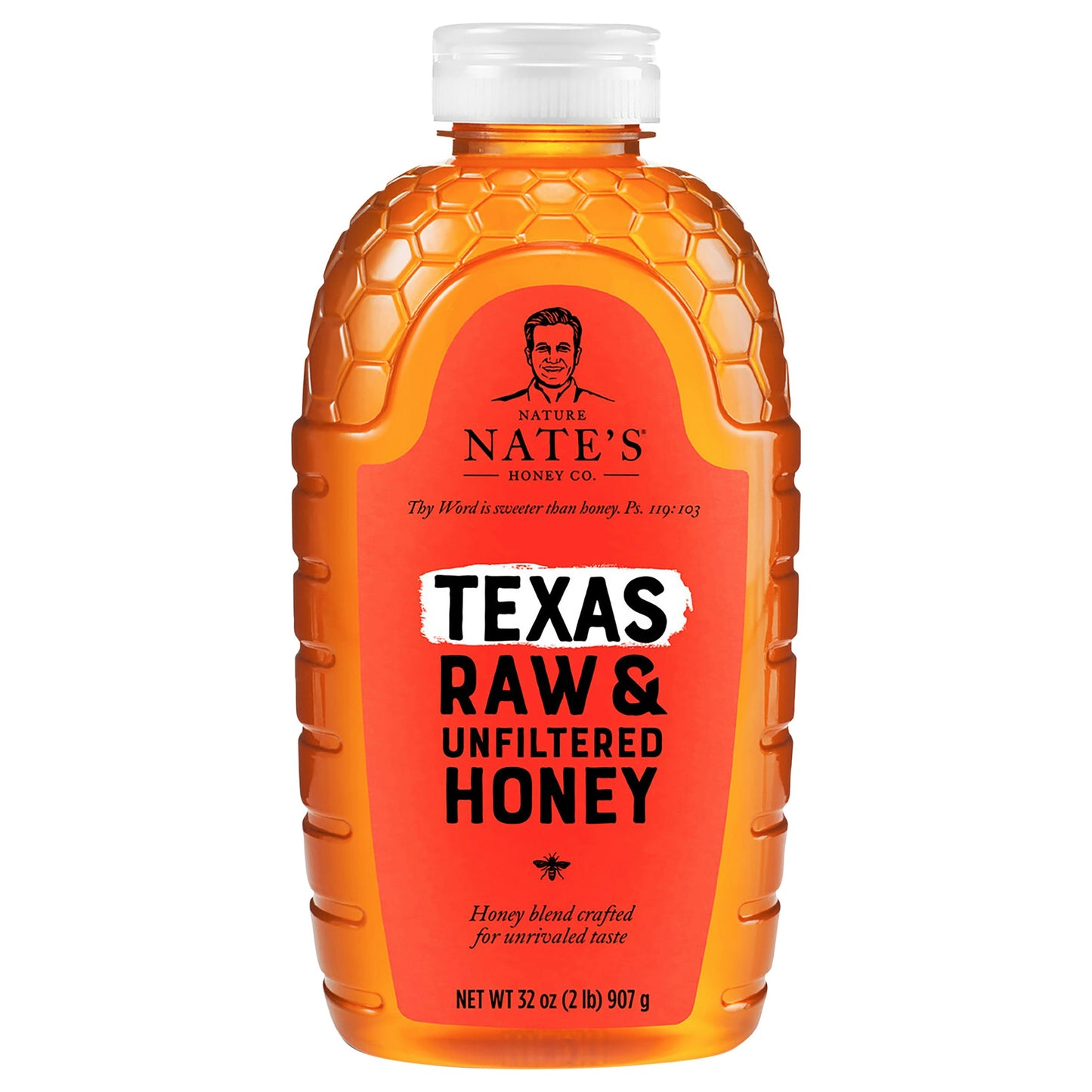 Nature Nates Honey Raw Texas Unfiltered 32 Oz (Pack of 6)