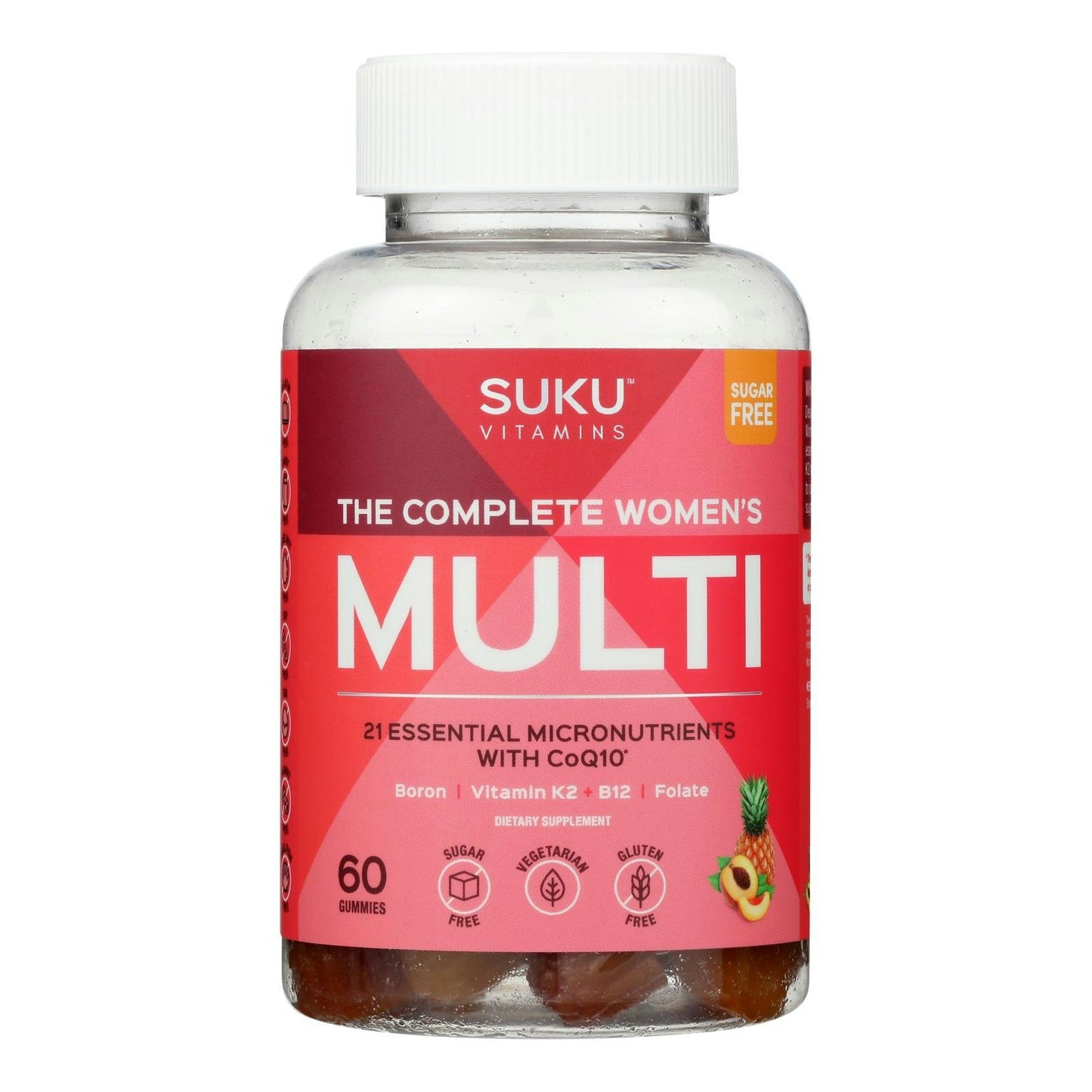 Suku Vitamins Gummy Complete Women's Multivitamin Gluten Free (60 Gummies)