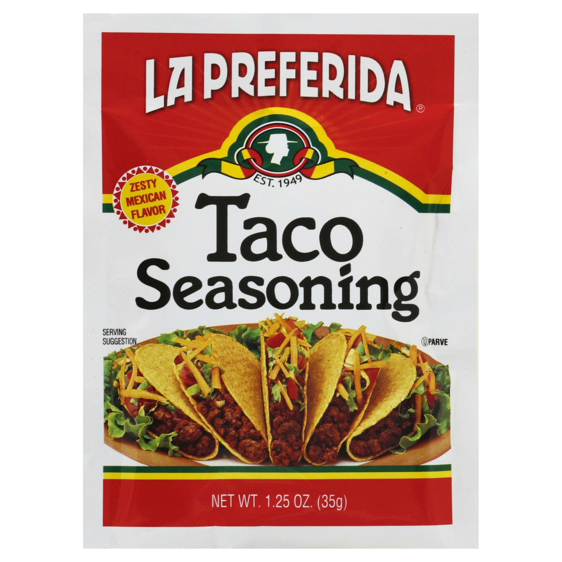 La Preferida Seasoning Taco 1.25 Oz (Pack of 12)