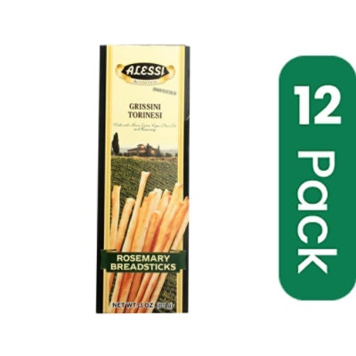 Alessi - Breadsticks Rosemary 3 oz (Pack of 12)