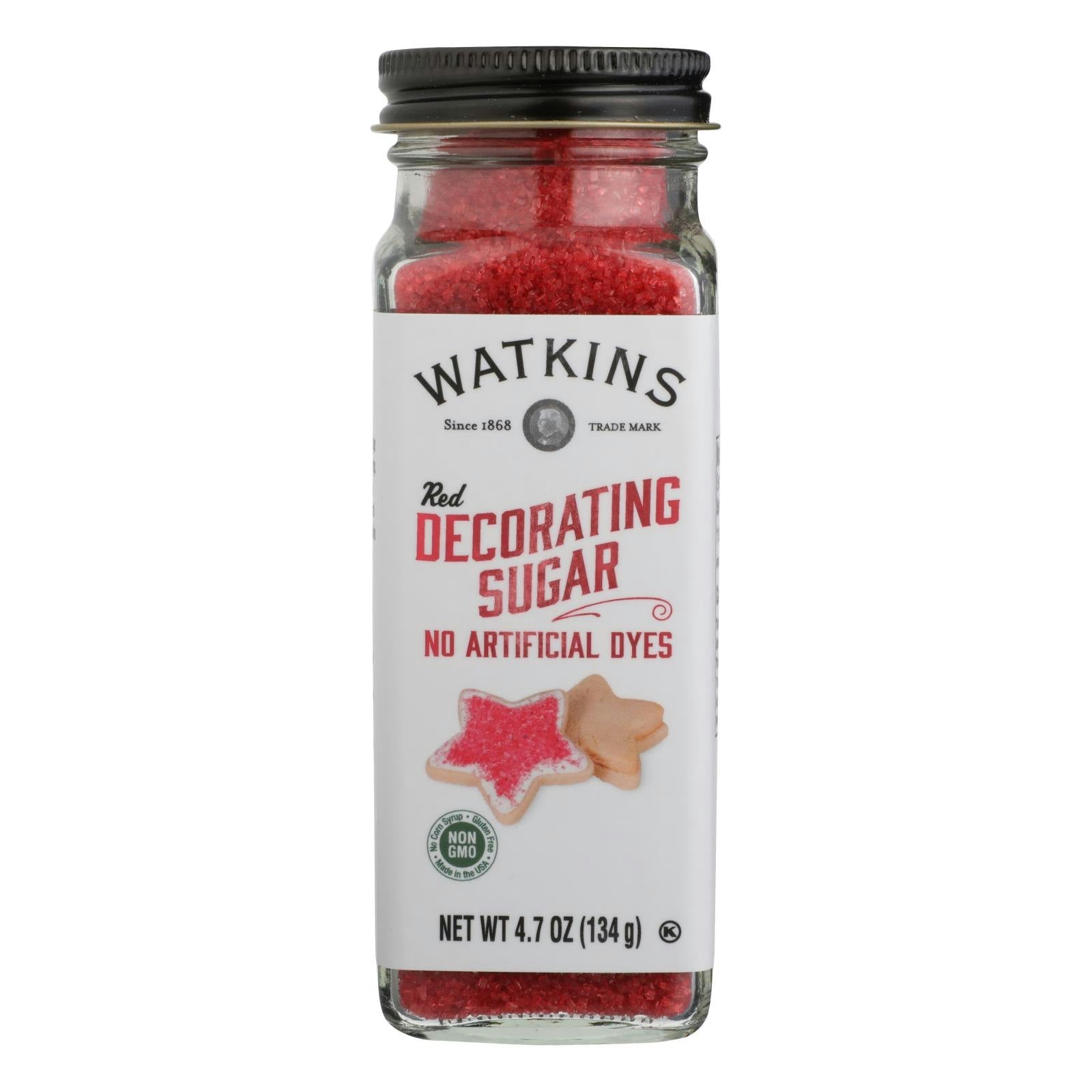 Watkins Decorating Sugar Red 4.7 Oz Pack of 3