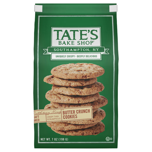 Tates Cookies Butter Crunch 7 oz (Pack of 6)