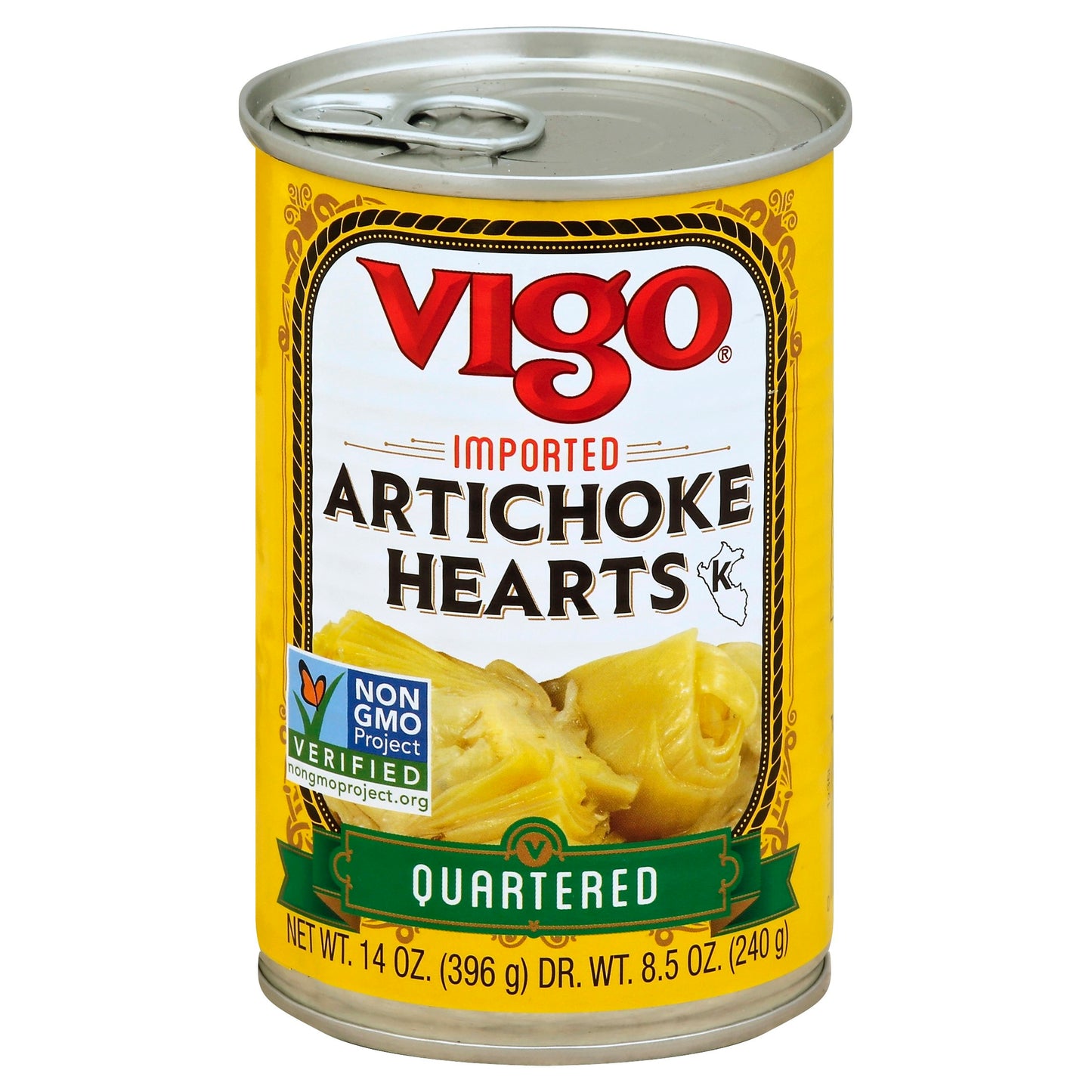 Vigo Artichoke Quartered 14 oz (Pack of 12)