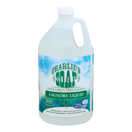 Charlies Soap Laundry Liquid-Refill 1 Gal (Pack of 4)