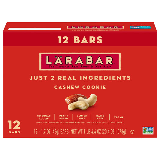 Larabar Bars Cashew Cookie 20.4 Oz (Pack of 6)