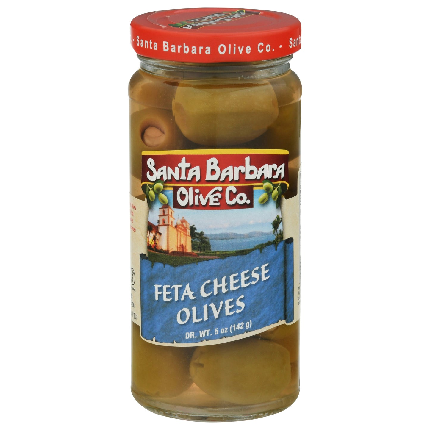 Santa Barbara Olive Stuffed Feta Cheese Jar 5 oz (Pack of 6)