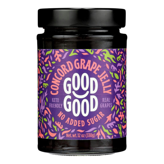 Good Good - Jelly Concord Grape No Sugar 12 oz (Pack of 6)