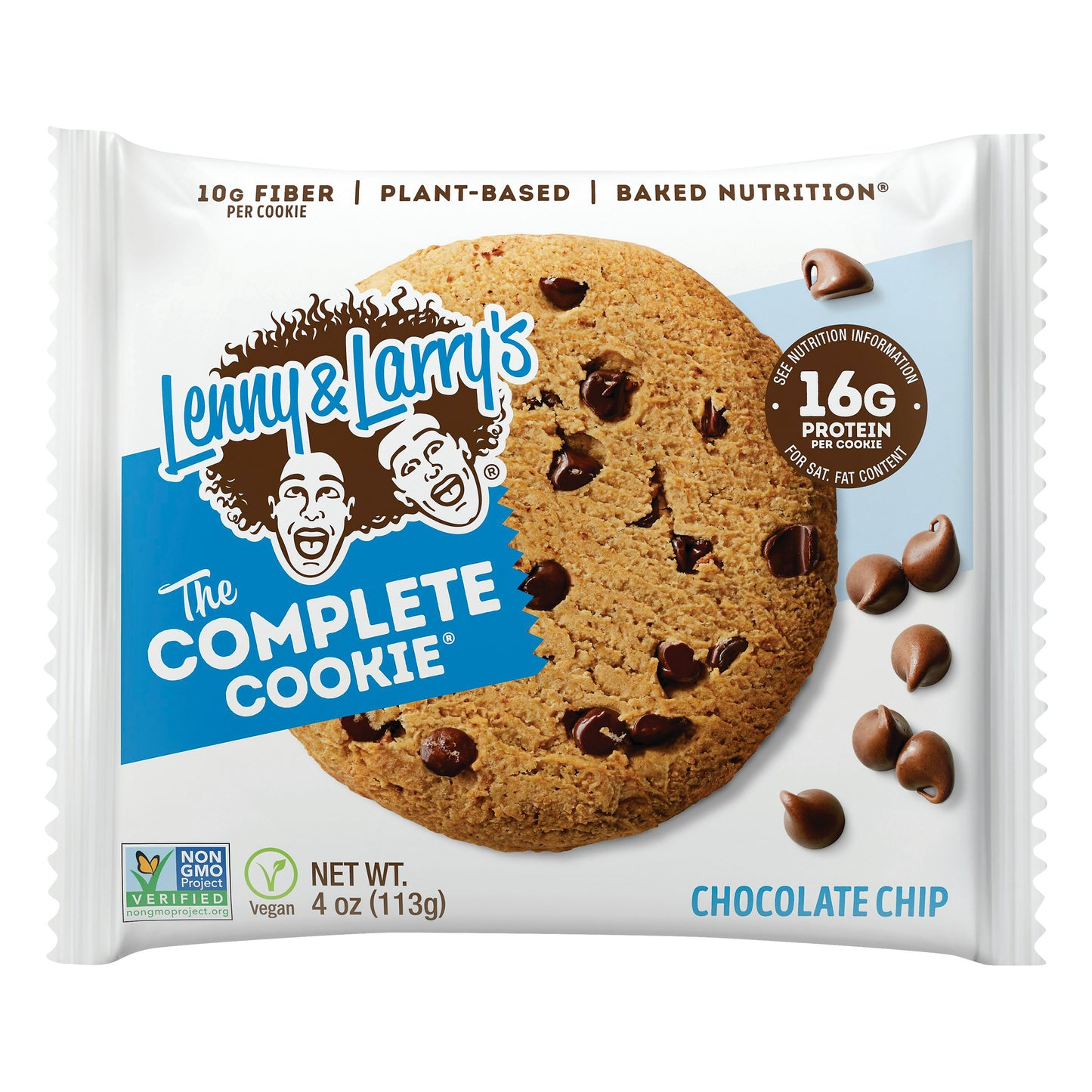 Lenny & Larrys Cookie Chocolate Chip Complete 4 oz (Pack of 12)