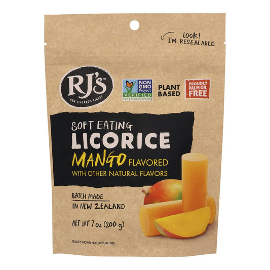 Rjs Licorice Licorice Soft Eating Mango 7 Oz (Pack of 8)