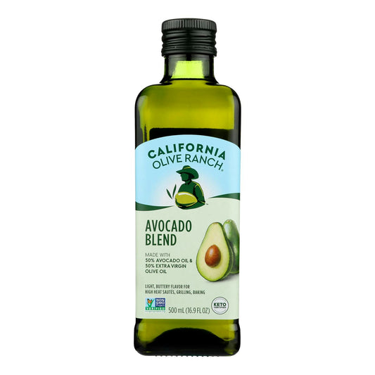 California Olive Ranch Oil Blend Keto Avocado Extra Virgin Olive Oil 16.9 fl. oz (Pack of 6)