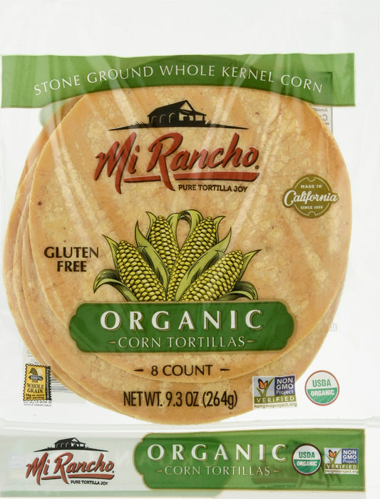 Mi Rancho Organic Tortilla Corn Bag 8 Count 9.33 Oz Pack of 24