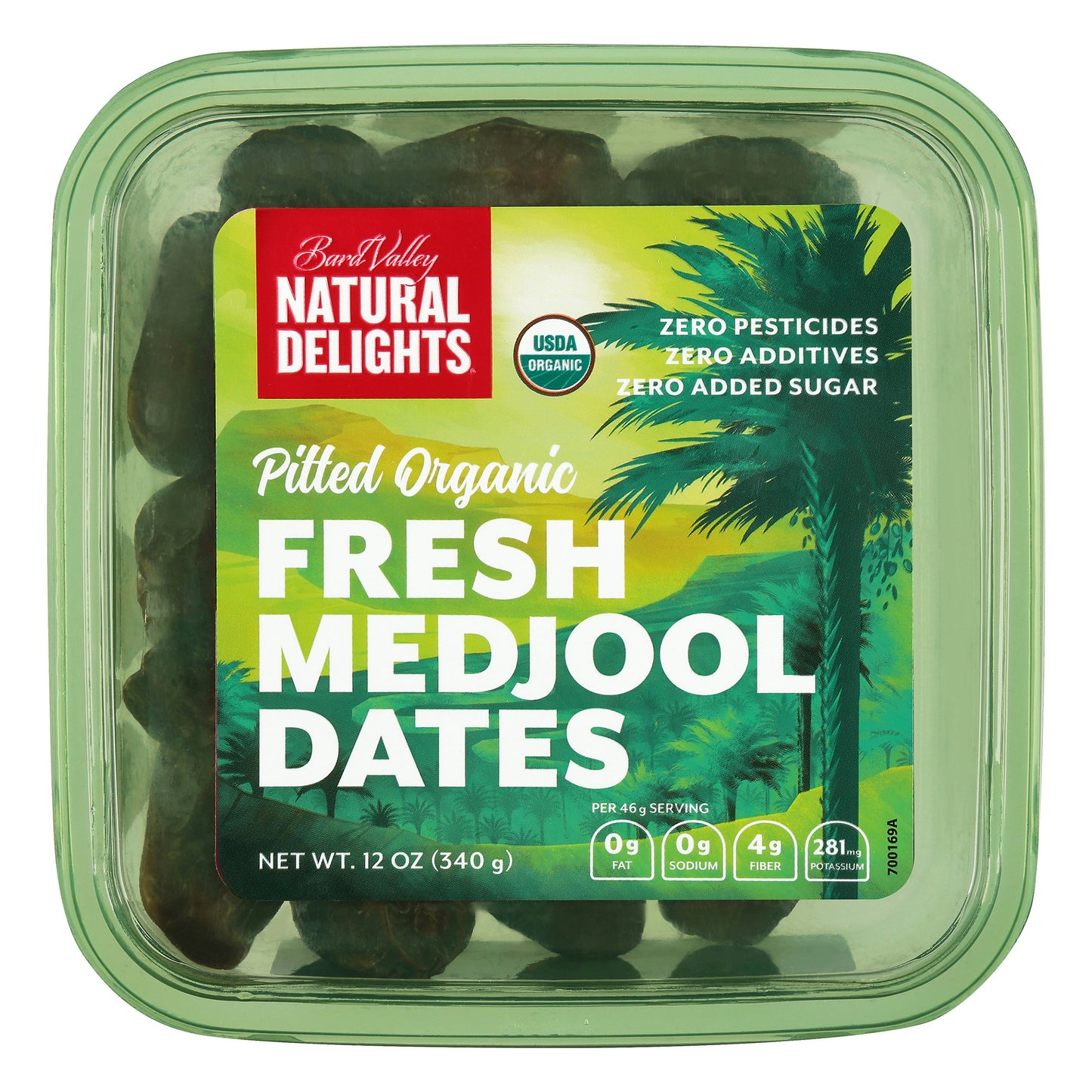 Bard Valley Date Medjool Pitted 12 oz (Pack of 12)