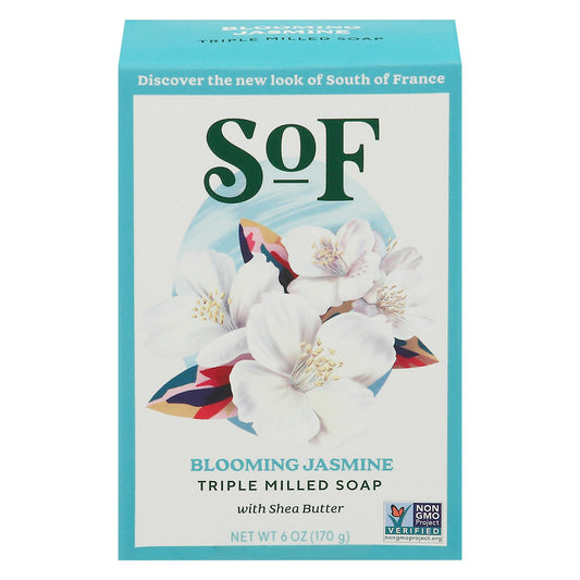 South Of France Soap Bar Blooming Jasmine 6 oz (Pack of 3)