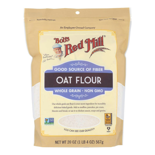 Bob's Red Mill Flour Oat Whole Grain - 20 oz (Pack of 4)