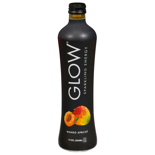 Glow Beverages Energy RTD Mango Apricot 12 Fl Oz (Pack of 12)