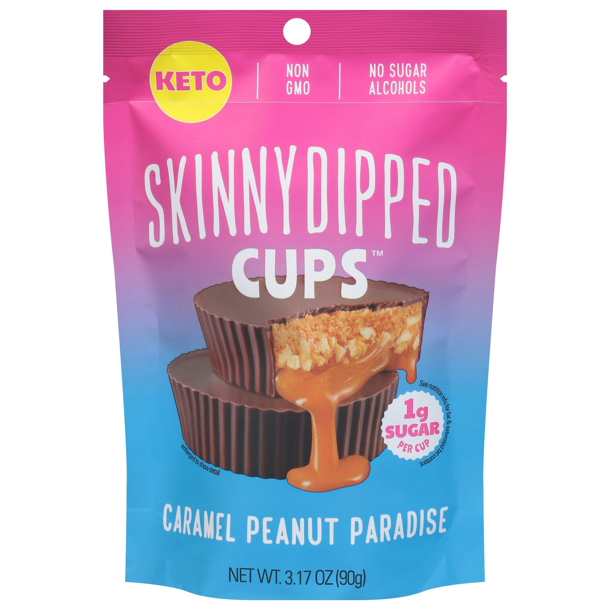 Skinnydipped Chocolate Caramel Peanut Paradise Cup - 3.17 Oz (Pack of 10)