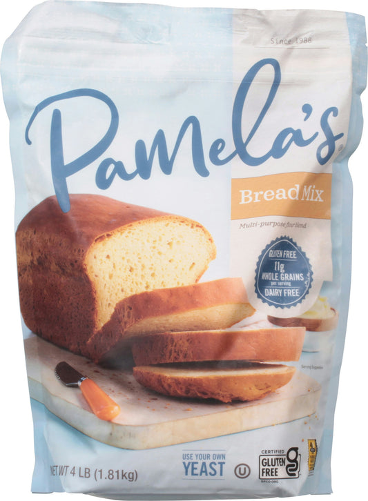 Pamelas Mix Bread & Flour Blend 4 Lb Pack of 3