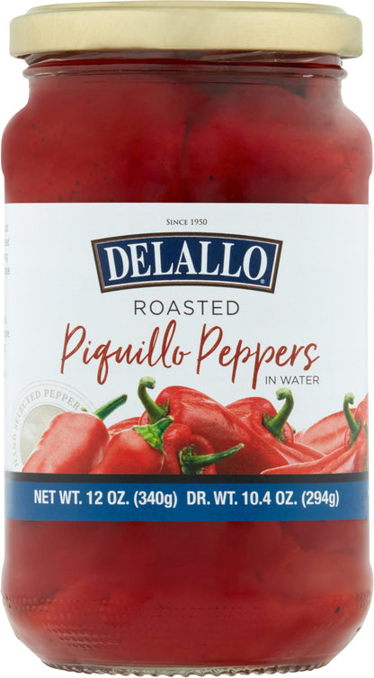 Delallo Pepper Piquillo Roasted 12 Oz Pack of 12