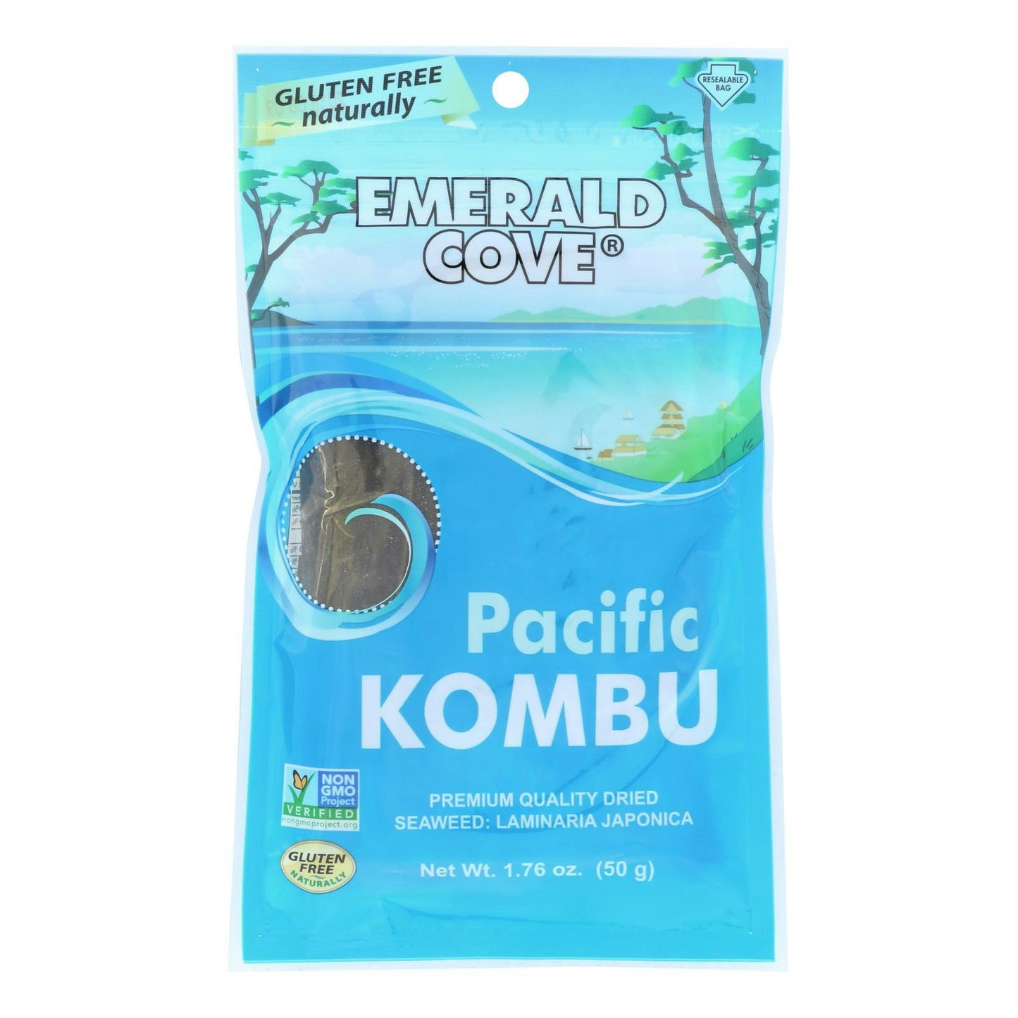 Emerald Cove Sea Vegetables Pacific Kombu Silver Grade 1.76 Oz Pack of 6