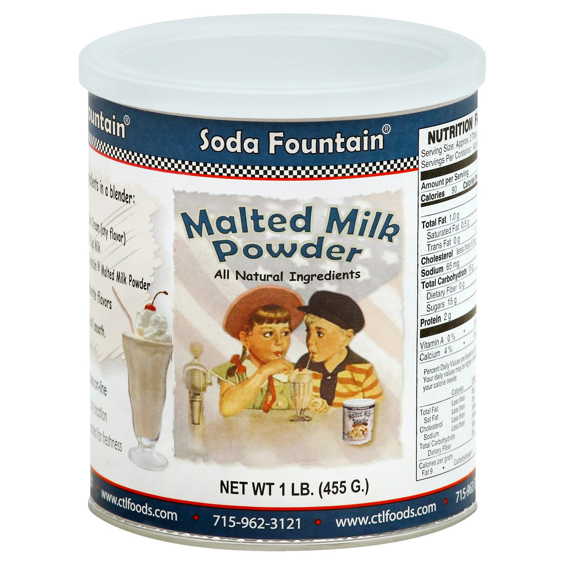 Soda Fountain Soda Fountain Malted Milk 16 Oz (Pack of 6)