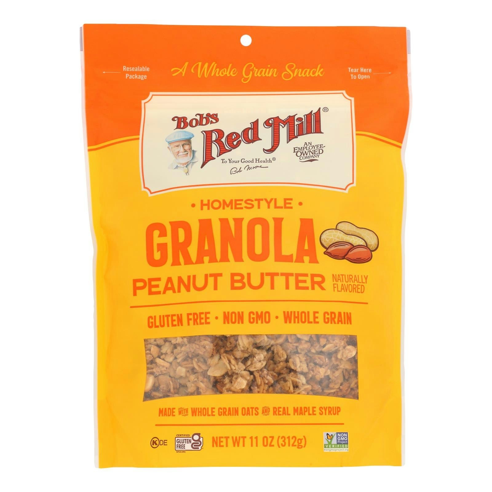 Bob's Red Mill - Granola Peanut Butter 11 oz (Pack of 6)