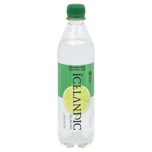 Icelandic Glacial Water Sparkling Tahtian Lime 16.9 Fo Pack of 12