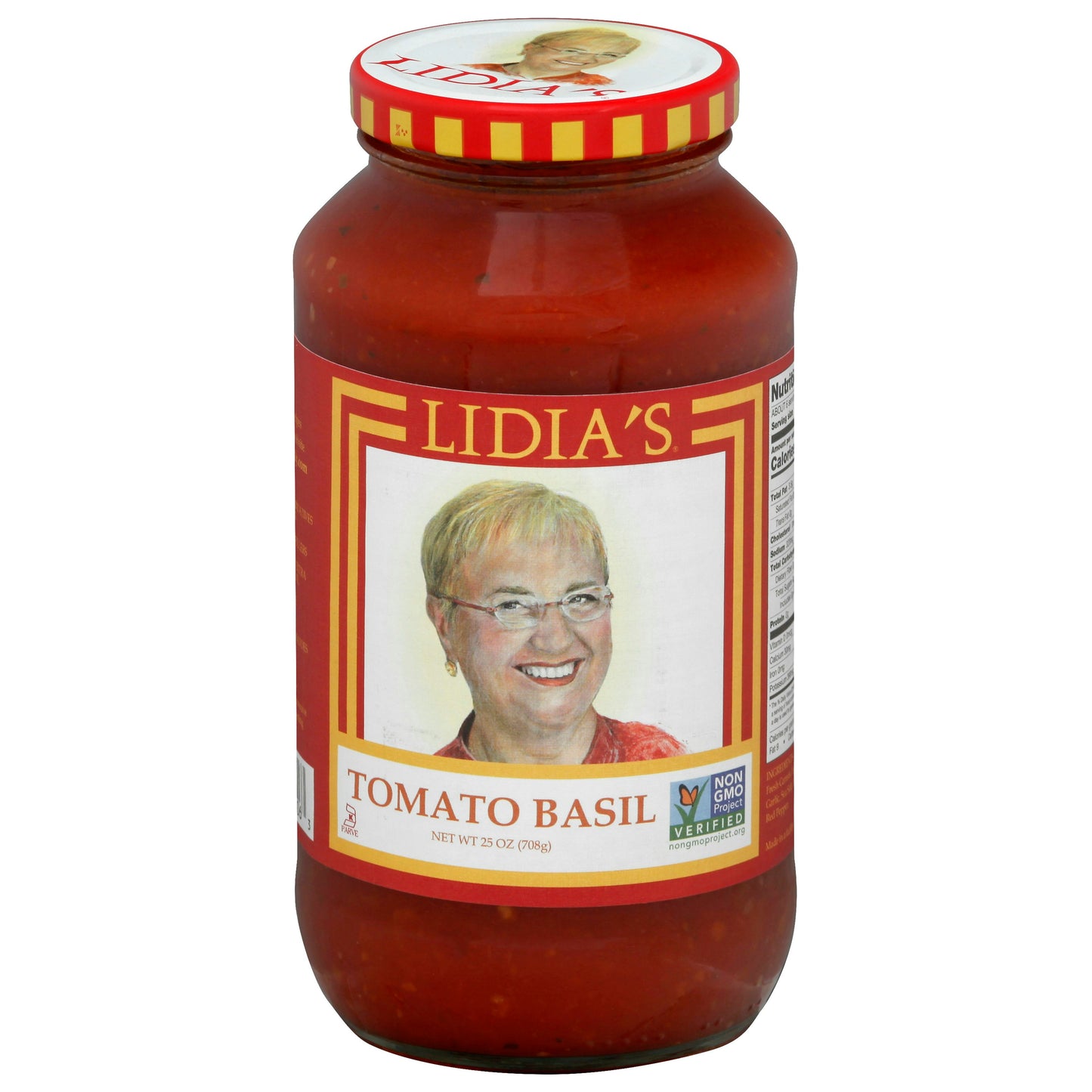 Lidias Sauce Pasta Tomato Basil 25 oz (Pack of 6)