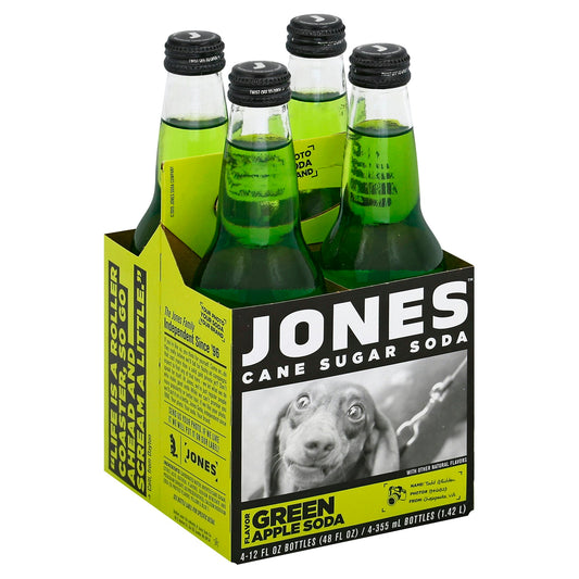 Jones Soda 4Pk Green Apple 48 FO (Pack Of 6)