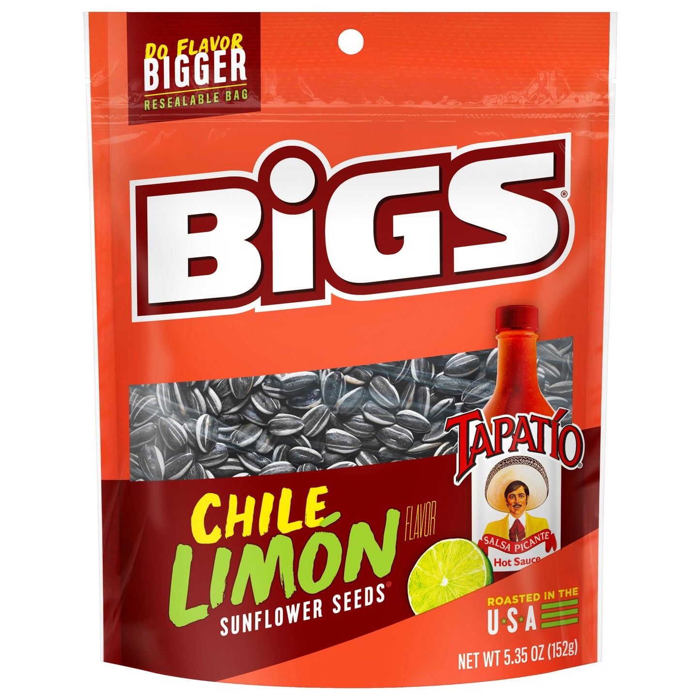 Bigs Seed Sunflower Chile Limon 5.35 oz (Pack of 8)