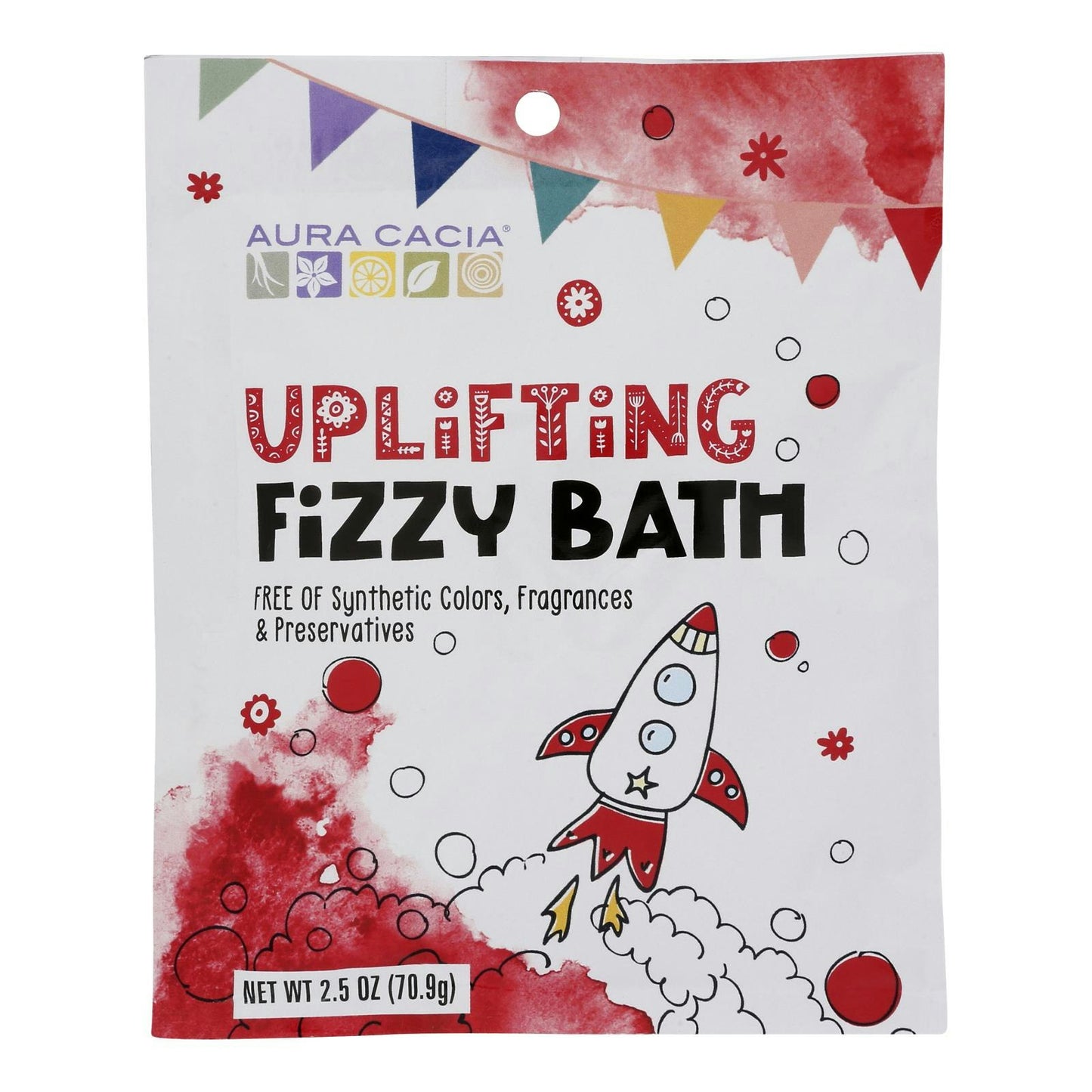 Aura Cacia - Fizzy Bath Kids Uplifting 2.5 Oz (Pack of 6)