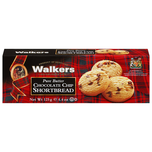 Walkers Shortbread Chocolate chip 4.4 oz (Pack of 12)