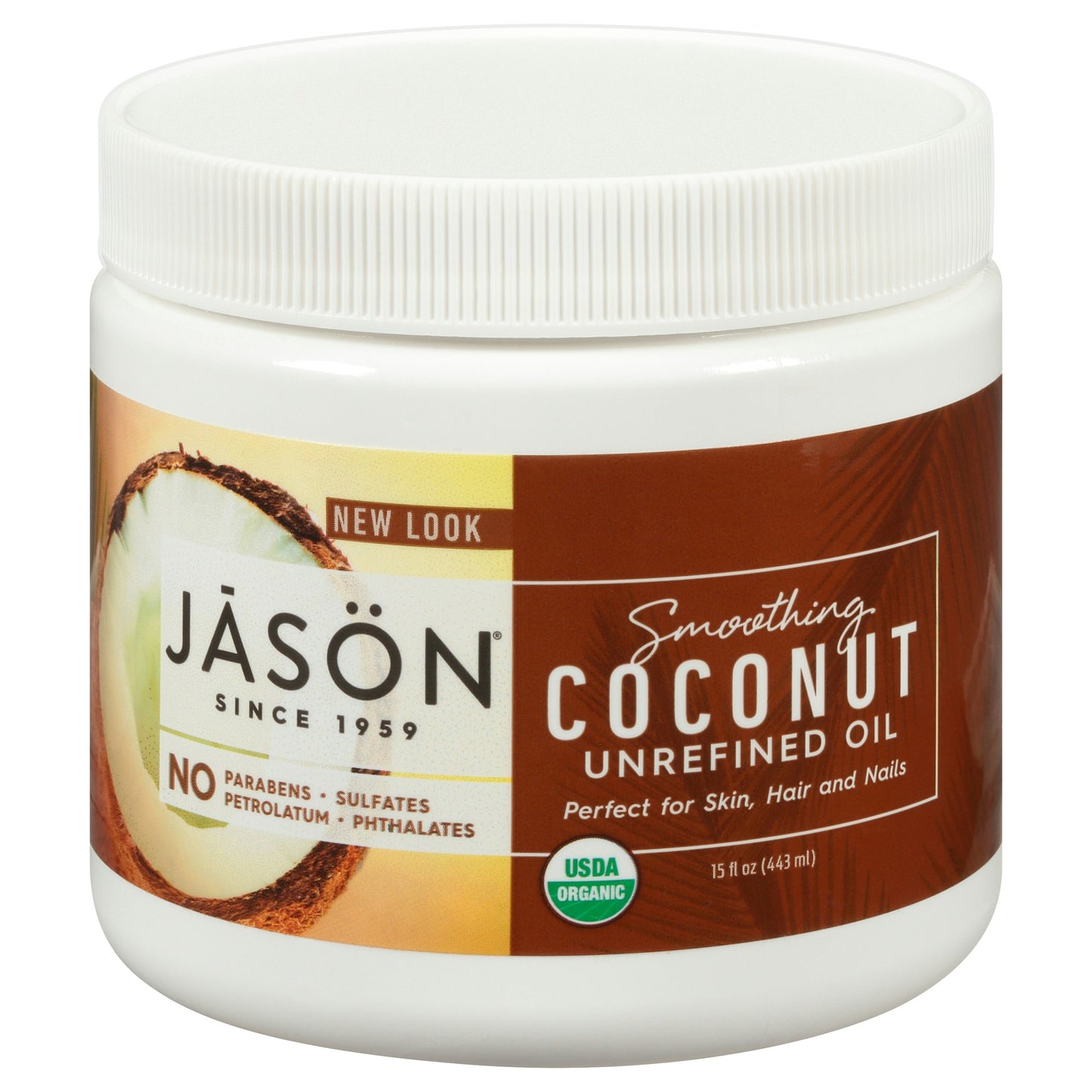 Jason Hair Oil Coconut Organic 15 Oz (Pack of 3)