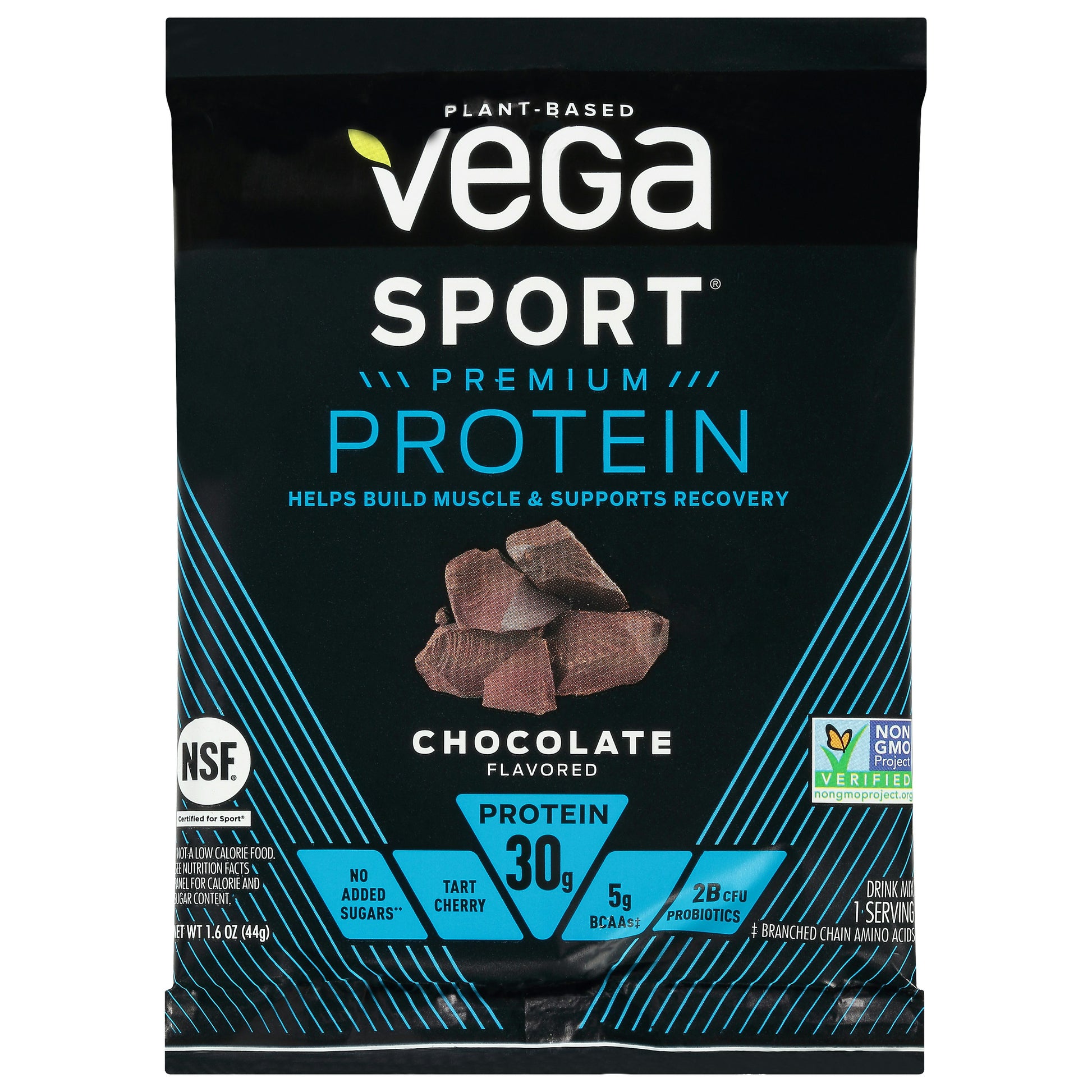 Vega Sport Protein Chocolate Packet 1.6 oz (Pack of 12)