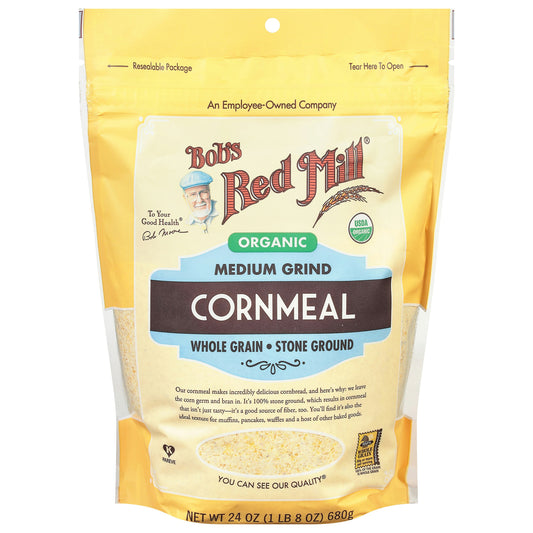 Bobs Red Mill Cornmeal Med Grind Org 24 oz (Pack of 4)